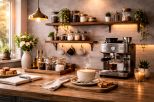Cozy Home Coffee Bar Decor Ideas